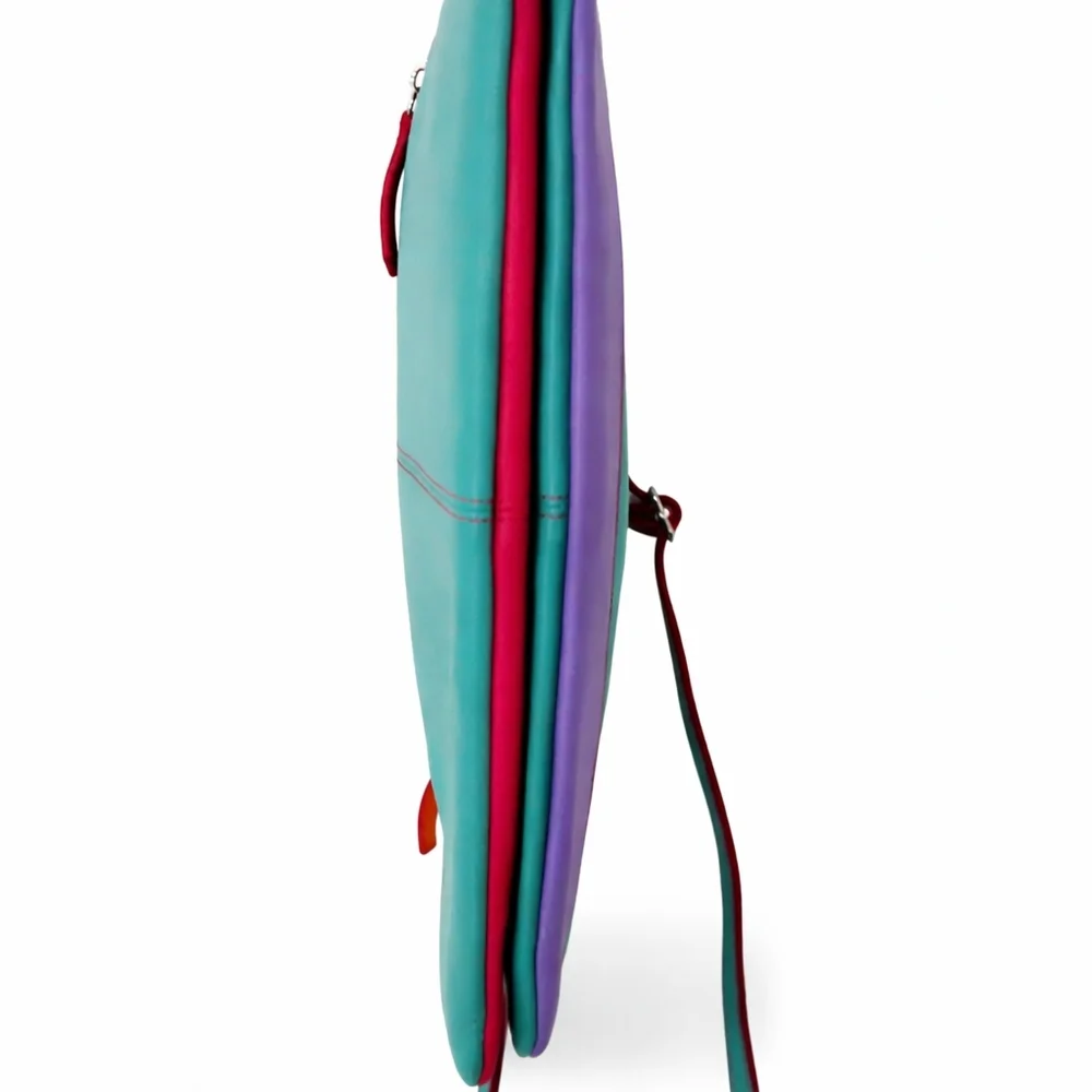 👜 ILI New York Genuine Leather RFID Crossbody Purse – 90s / Y2K - Picture 7 of 10